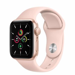 Apple Watch SE Gold Aluminium Case with Pink Sand Sport Band